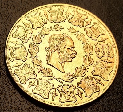 4 Dukaty 1873 , Franciszek Józef I, Austria, kopia