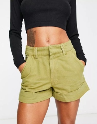 RIVER ISLAND SZORTY DAMSKIE KHAKI PROSTE 38 1XBH