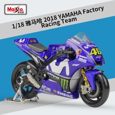 Maisto 1:18 Motogp Gp Yamaha Team No.46 Rosis Imitation Alloy Motorcycle