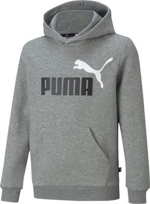 BLUZA CHŁOPIĘCA Z KAPTUREM DRESOWA SPORTOWA KANGURKA ESS+ PUMA 140cm