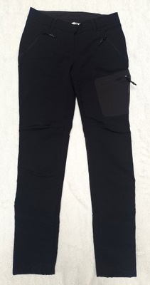 spodnie softshell trekkingowe damskie H&M 34 XS czarne cienkie