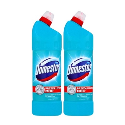 2x DOMESTOS PRZEDŁUŻONA MOC ATLANTIC FRESH WC 1L