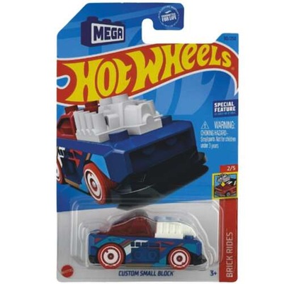 HOT WHEELS CUSTOM SMALL BLOCK BRICK RIDES SAMOCHODZIK MATTEL