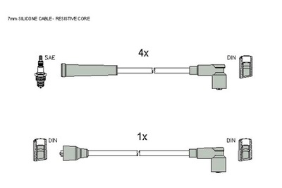 Шланг зажигание starline zk 8354 фото №1