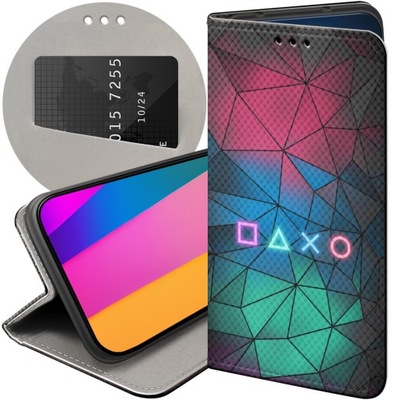 ETUI Z KLAPKĄ DO REALME C55 WZORY DLA GRACZA GRACZ GAMER GAME OVER FUTERAŁ