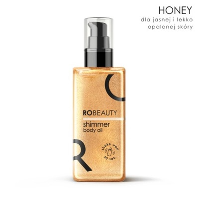 Shimmer RoBeauty rozświetlający olejek do ciała Honey