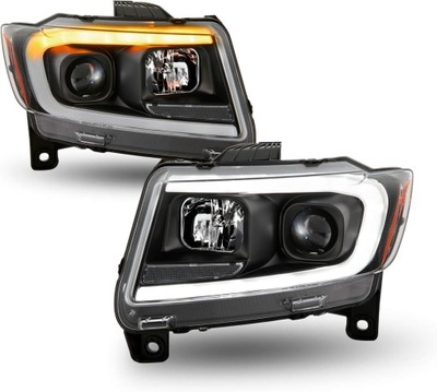 FAROS PARTE DELANTERA DIODO LUMINOSO LED TUBE DINÁMICO PARTE DELANTERA JEEP GRAND CHEROKEE WK2 2011-2013  