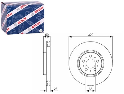 DISCOS DE FRENADO 2SZT. PARTE DELANTERA VOLVO S60 I S80 I V70 II XC70 I 2.0-3.0  