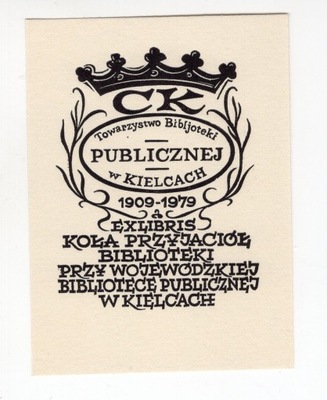 Exlibris Towarzystwo Biblioteki Publicznej w Kielcach