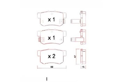 КОЛОДКИ ГАЛЬМІВНІ ZIMMERMANN 43022SG0G03 43022S7S01