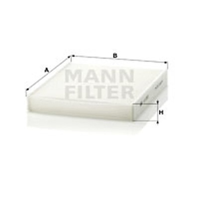 FILTR, VĖDINIMAS VIETOS PASAZERSKIEJ MANN-FILTER CU 2533-2 