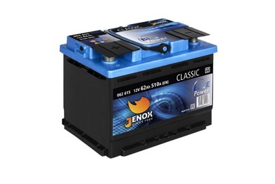 Akumulator JENOX CLASSIC 12V 62Ah 510A L+