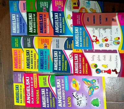 Zestaw książek do nauki angielskiego dla dzieci 6-8 lat