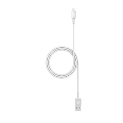 Mophie - kabel przwód w oplocie lightning-USB-A 1m (biały)