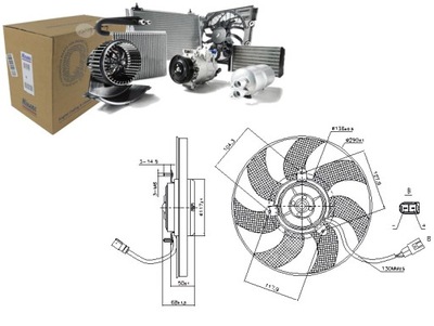 FAN RADIATOR L/P AUDI A1 A3 TT SEAT ALTEA ALTEA XL IBIZA IV  