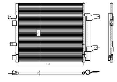 RADUADOR DE ACONDICIONADOR - CONDENSADOR EASY FIT NRF 350388  