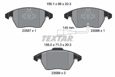 ZAPATAS DE FRENADO VW P. CC/EOS/GOLF/JETTA/PASSAT/POLO 03  