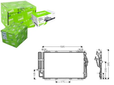 VALEO КОНДЕНСАТОР КОНДИЦИОНЕРА HYUNDAI MATRIX 1.6 (F