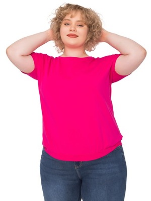 BLUZKA damska KOSZULKA ściągacz PLUS SIZE - XL