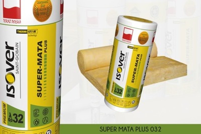 WEŁNA MINERALNA ISOVER 0,032 SUPER-MATA plus 10CM