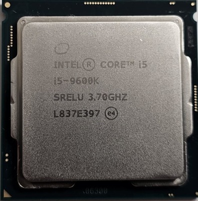Procesor Intel Core i5-9600K SRELU 6 x 3,7 GHz