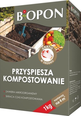 BIOPON KOMPOSTER przyspiesza kompostowanie 1kg