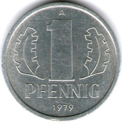 NRD 1 pfennig fenig 1979 Niemiecka Republika Demokratyczna