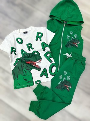 DINOZAUR 3 częściowy KOMPLET DRES ROAR 104 / 3-4 lata