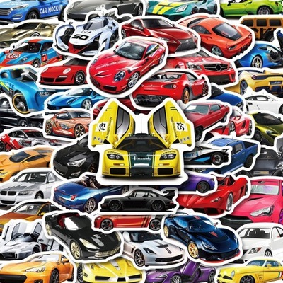 100 ШТУКИ RACING SUPERCAR CARTOON НАКЛЕЙКИ KAL LOK3723