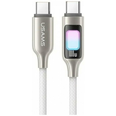 Kabel USB-C do USB-C USAMS 1,2m 100W Tytanowy