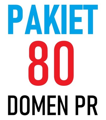 PAKIET - 80 Domen PR PL - POZYCJONOWANIE SEO