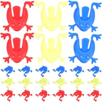 Podskakujące żaby Plastikowa zabawka Kolorowe 50 szt
