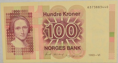 10.db.Norwegia, 100 Koron 1993, P.43.d, St.1