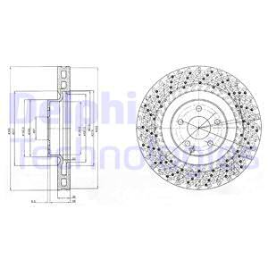 DISCO DE FRENADO MERCEDES E55, SL55, SL600  