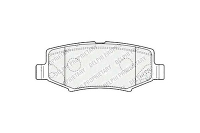 Delphi тормозные колодки тормозные dodge journey 2.4 фото №1