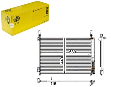 HELLA КОНДЕНСАТОР 92100JY00A 921005115R 182047N