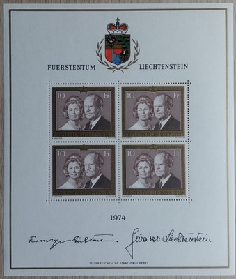 LIECHTENSTEIN ARKUSZ Mi 614 ** S384