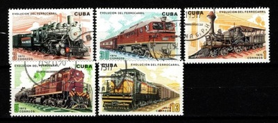 Kuba znaczki pocztowe ( Kolejnictwo ) 1975 r.