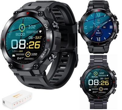 SMARTWATCH ZEGAREK MĘSKI GPS 480mAh SPORT MENU PL