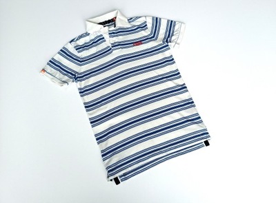 SUPERDRY JAPAN BLUZKA POLO W PASKI r. S