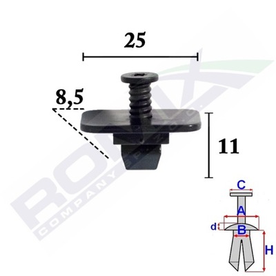 REMACHE SUJECIÓN DE PARAGOLPES BRIDAS VW SKODA X5SZT  