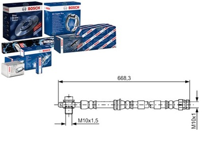 ПАТРУБОК ГАЛЬМІВНИЙ BOSCH T85158 19037264 6T48617 13