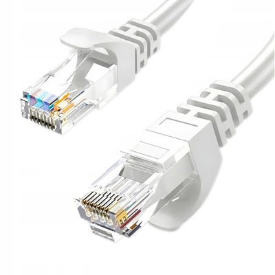 Kabel Sieciowy Lan Cat5e Przewód Ethernet Skrętka Cat 5e UTP KAT 5 RJ45 1m