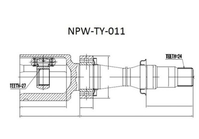 Nty 43030-33050 шарнір wew фото №1