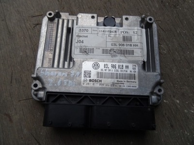 Бортовой компьютер двигателя 2.0 tdi vw sharan 7n фото №1