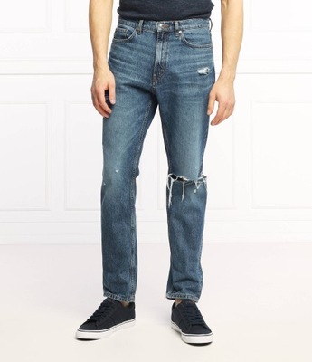 HUGO jeansy HUGO 677/38 | Slim Fit niebieskie