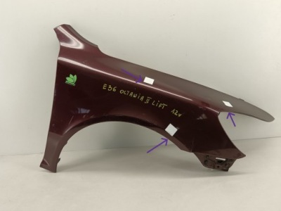 Крила правий передній перед skoda octavia ii lift 08-13 фото №1