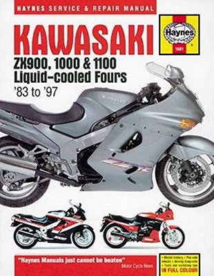 KAWASAKI ZX900, 1000+1100 LIQUID-COOLED FOURS 1983-1997 - Anon [KSIĄŻKA] фото