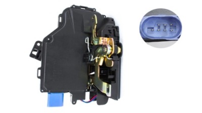 Замок дверь задняя l vw golf 5 v touran jetta touareg фото №1