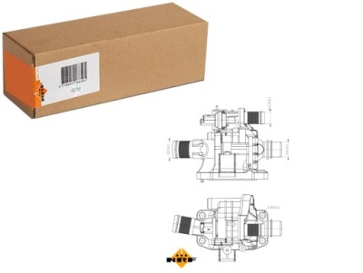 Термостат жидкость охлаждающей volvo c30 s40 ii s80 ii v50 v70 iii фото №1
